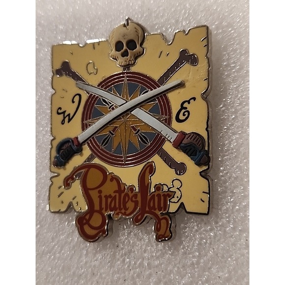 Preproduction Disney  PIRATES LAIR SKULL & SWORDS PP Sample Proof LE 3 Pin 00040 - Picture 2 of 7